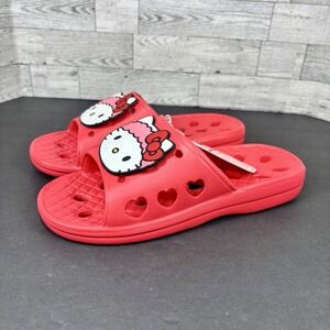 New Hello Kitty Bathroom/Shower Shoes/Slippers/Slides/Red/Outdoor/Indoor‎